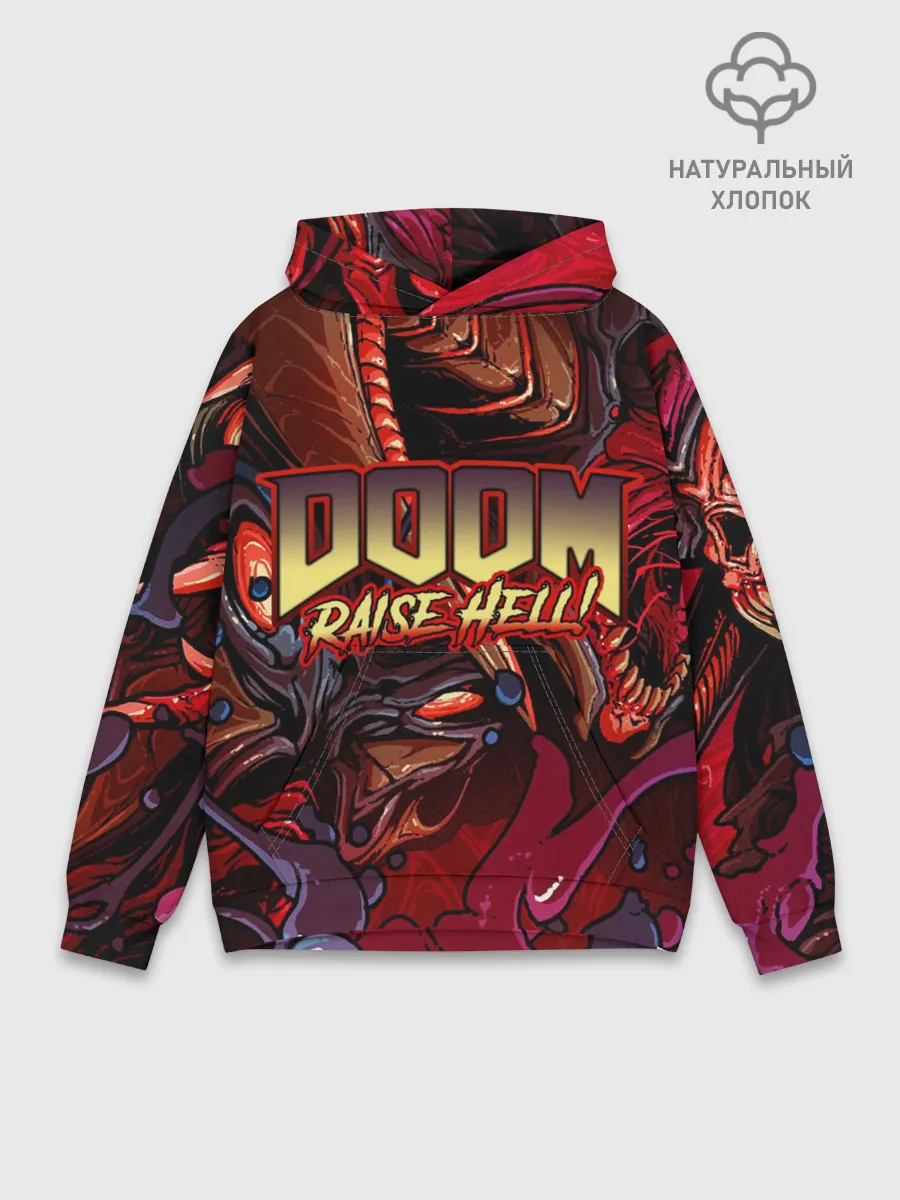 Худи мужской база хлопок / DOOM Eternal