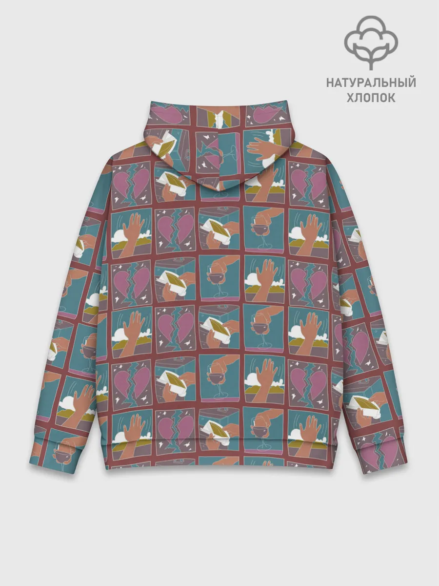 Худи мужской база хлопок / SLAVA MARLOW