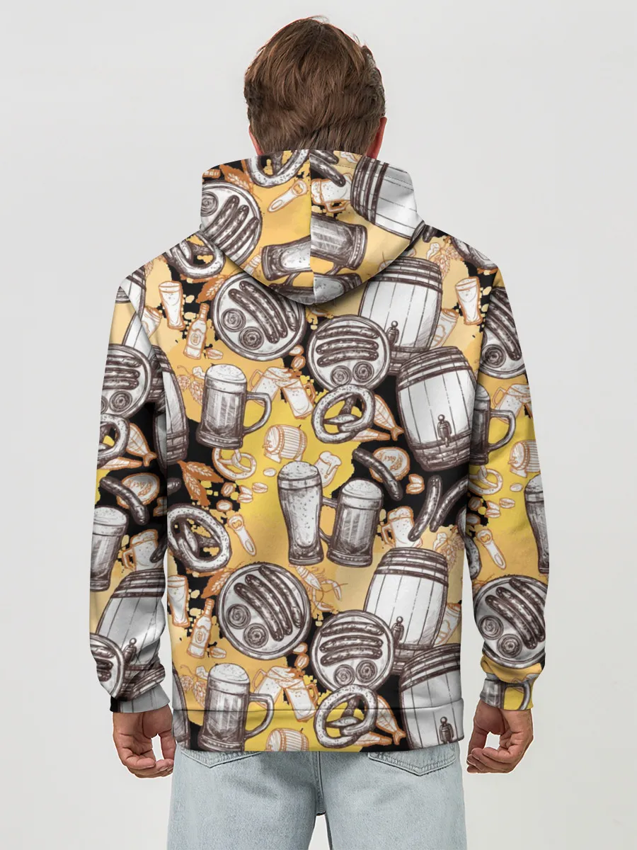 Худи мужской база хлопок / Пиво / Beer