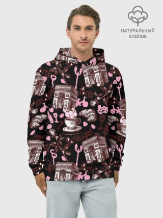 Худи мужской база хлопок / Париж / Paris