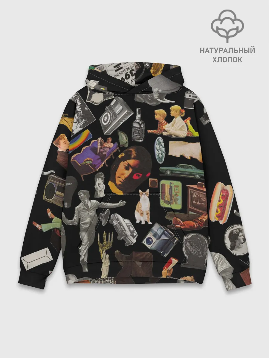 Худи мужской база хлопок / РЕТРО