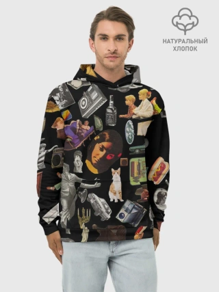 Худи мужской база хлопок / РЕТРО