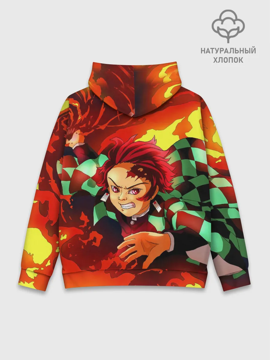 Худи мужской база хлопок / КЛИНОК РАССЕКАЮЩИЙ ДЕМОНОВ