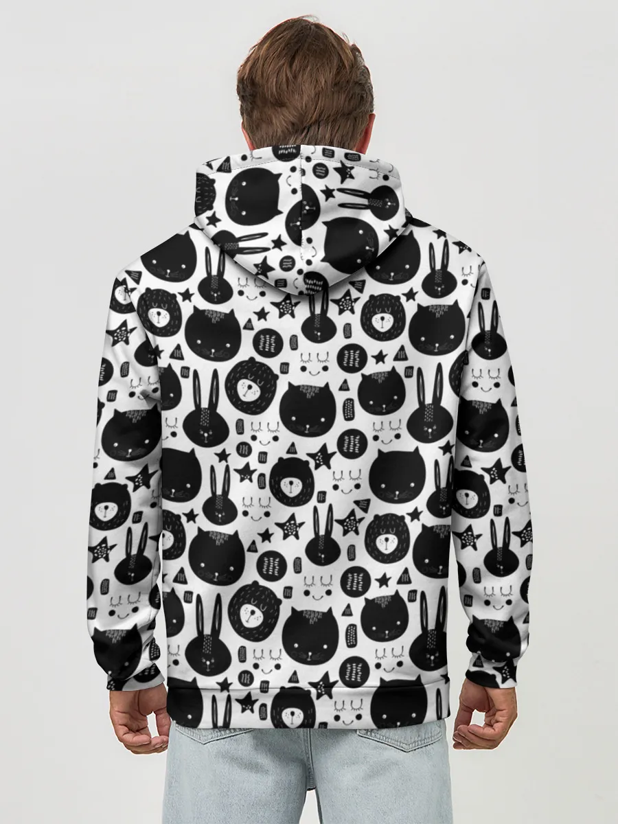 Худи мужской база хлопок / Мультяшки