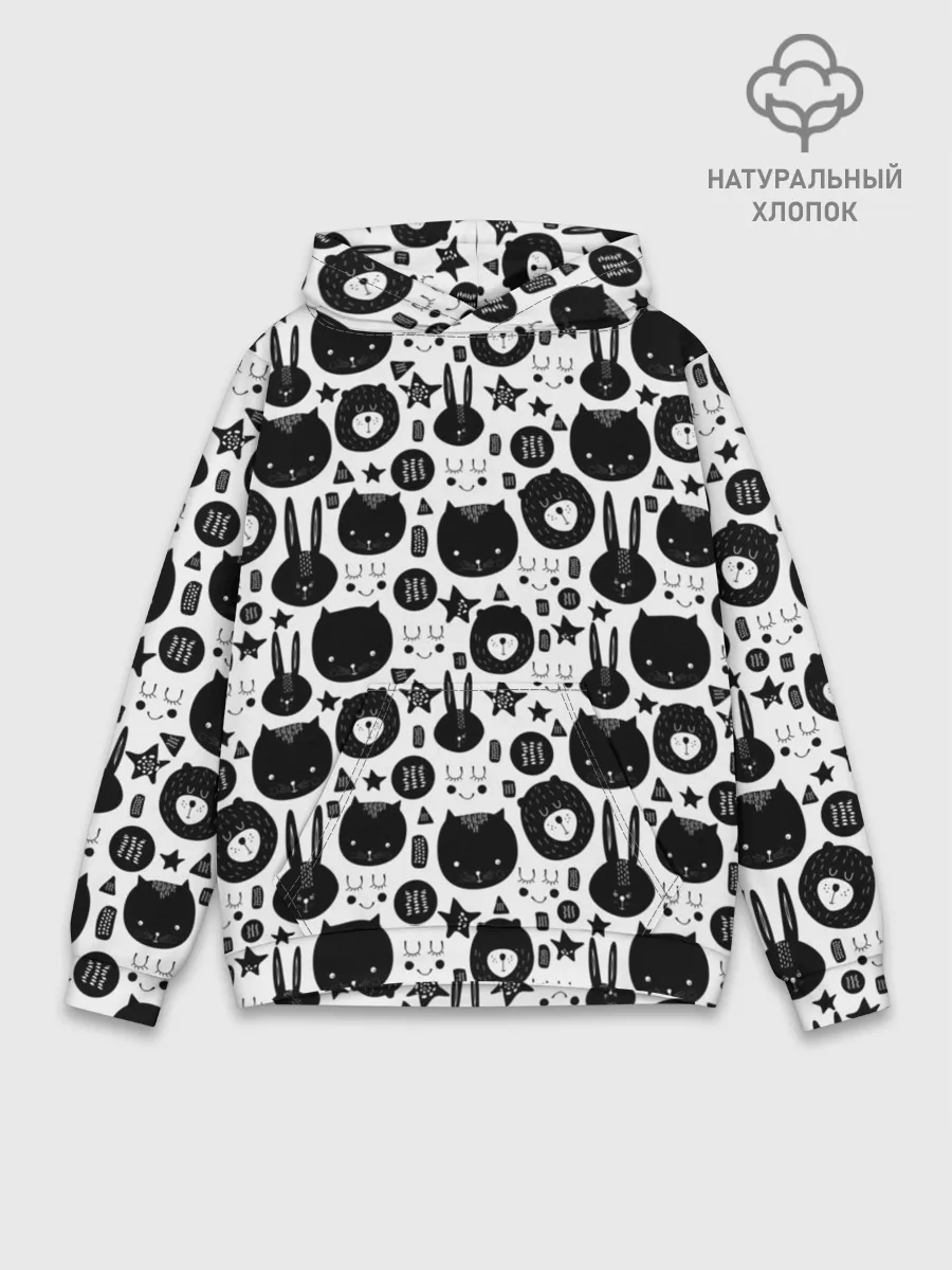 Худи мужской база хлопок / Мультяшки