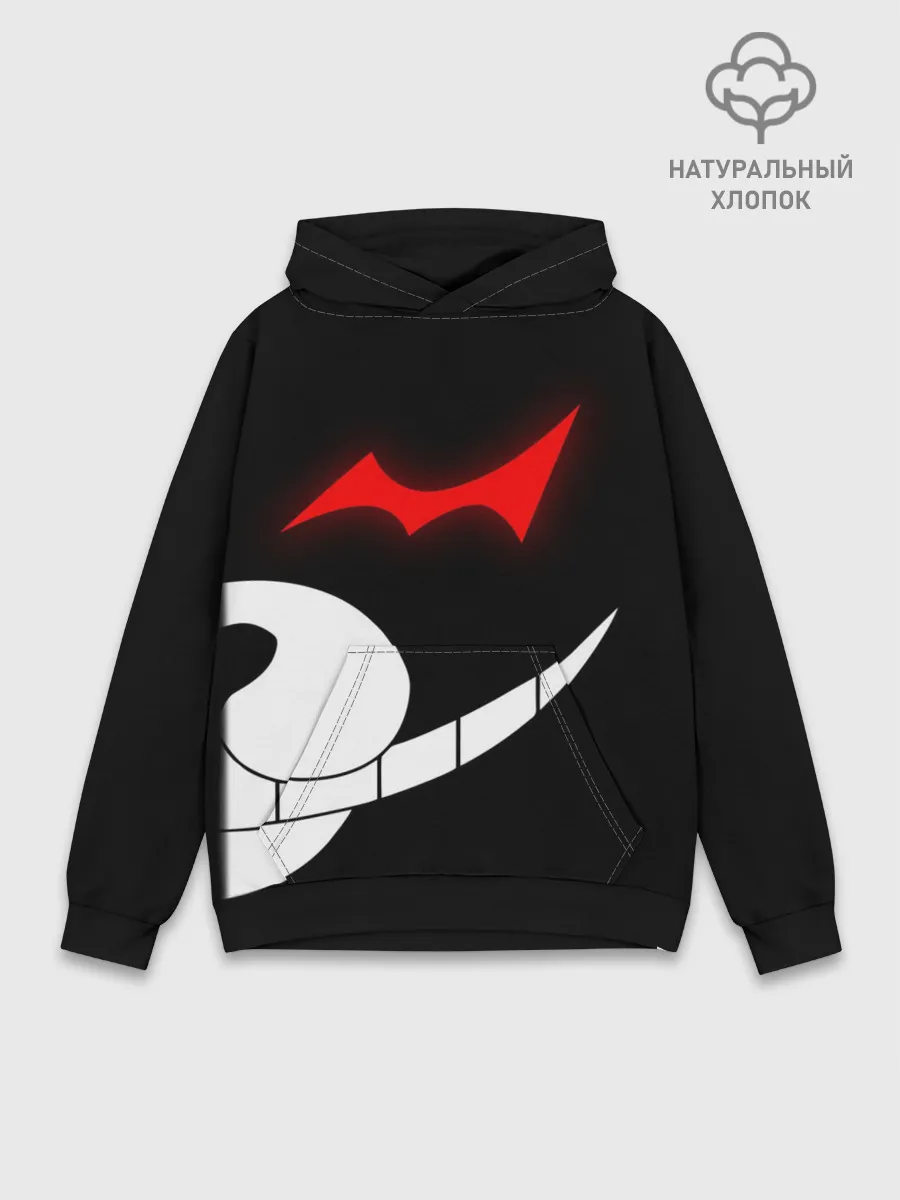 Худи мужской база хлопок / monokuma пол лица