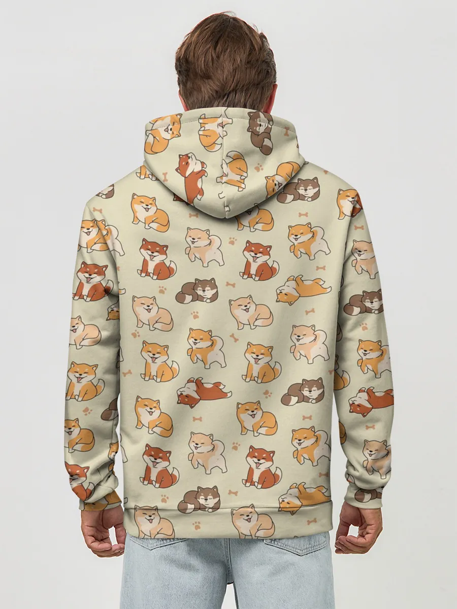 Худи мужской база хлопок / Шиба-Ину