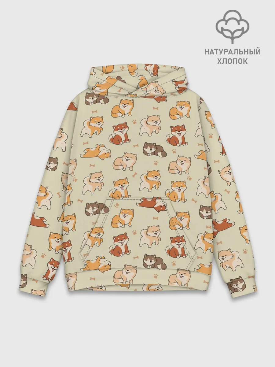 Худи мужской база хлопок / Шиба-Ину