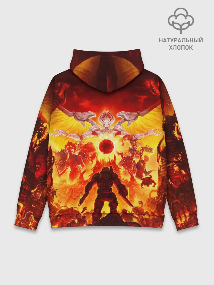 Худи мужской база хлопок / DOOM