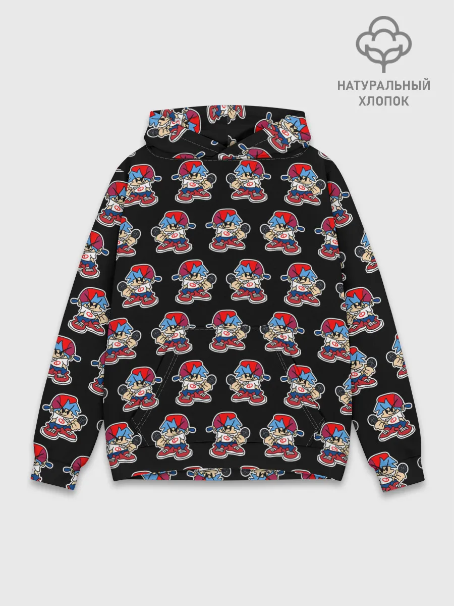 Худи мужской база хлопок / Friday Night Funkin, паттерн