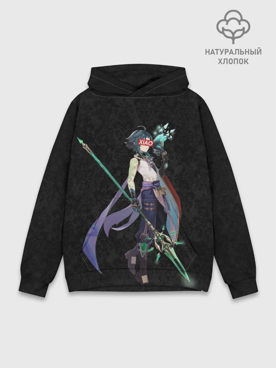 Худи мужской база хлопок / Genshin Impact XIAO