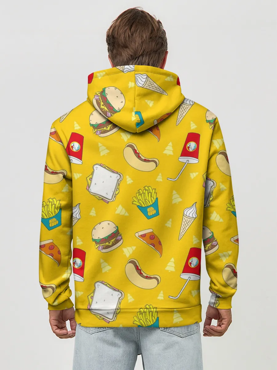 Худи мужской база хлопок / Фастфуд