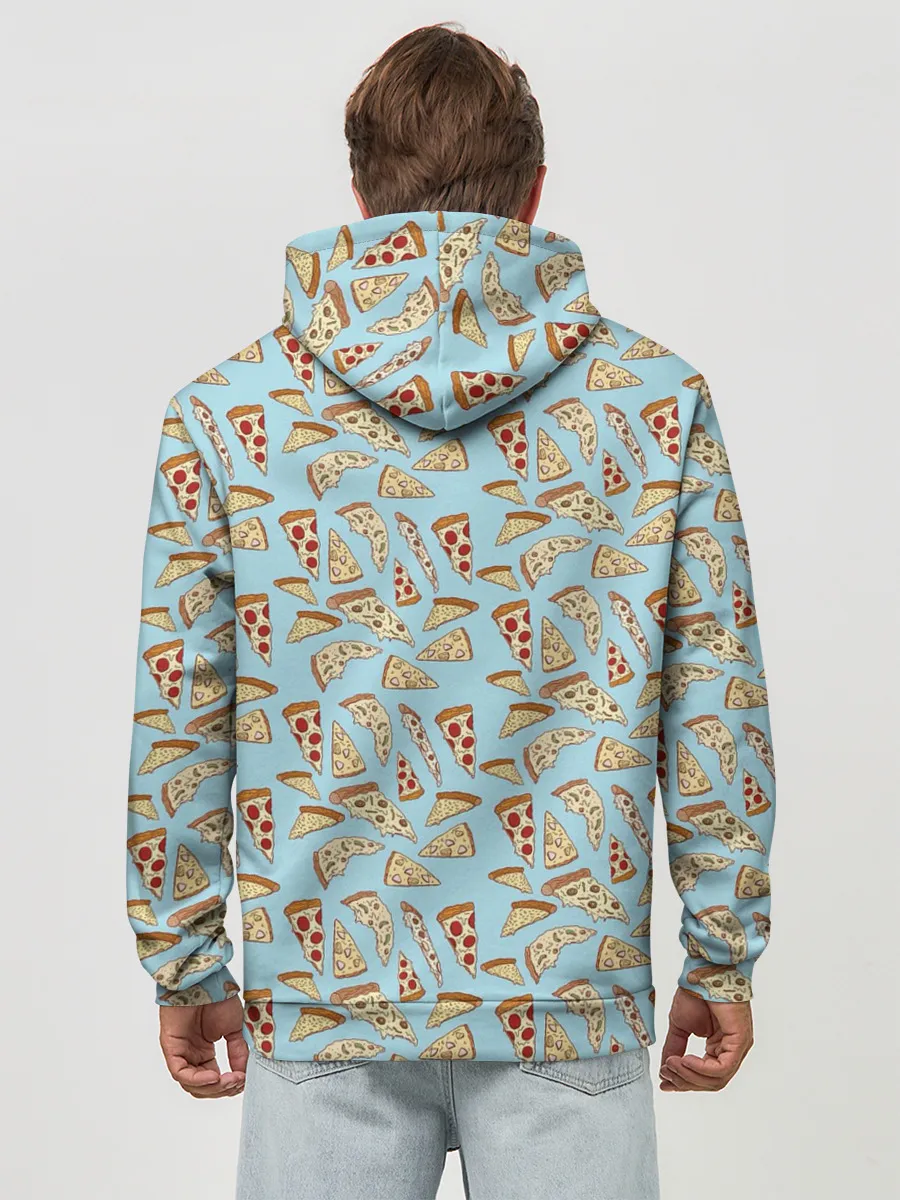 Худи мужской база хлопок / Кусочки Пиццы