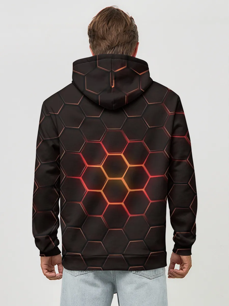 Худи мужской база хлопок / Техно Соты