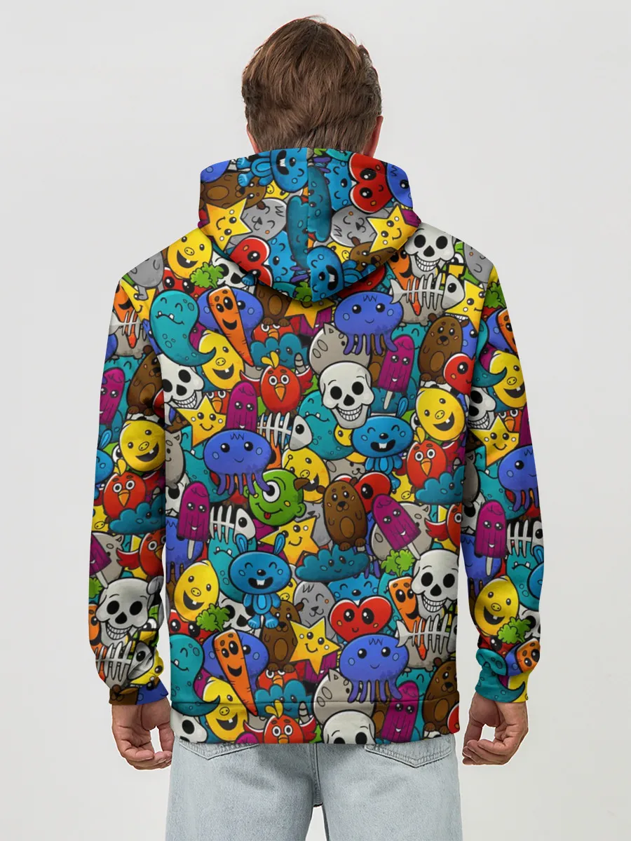 Худи мужской база хлопок / Граффити