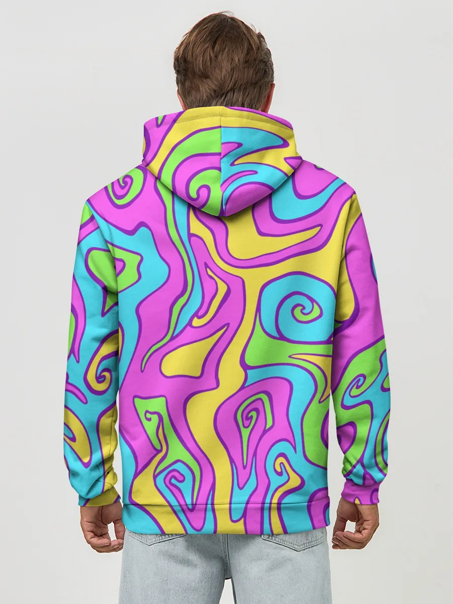 Худи мужской база хлопок / Психоделический Франкенштейн