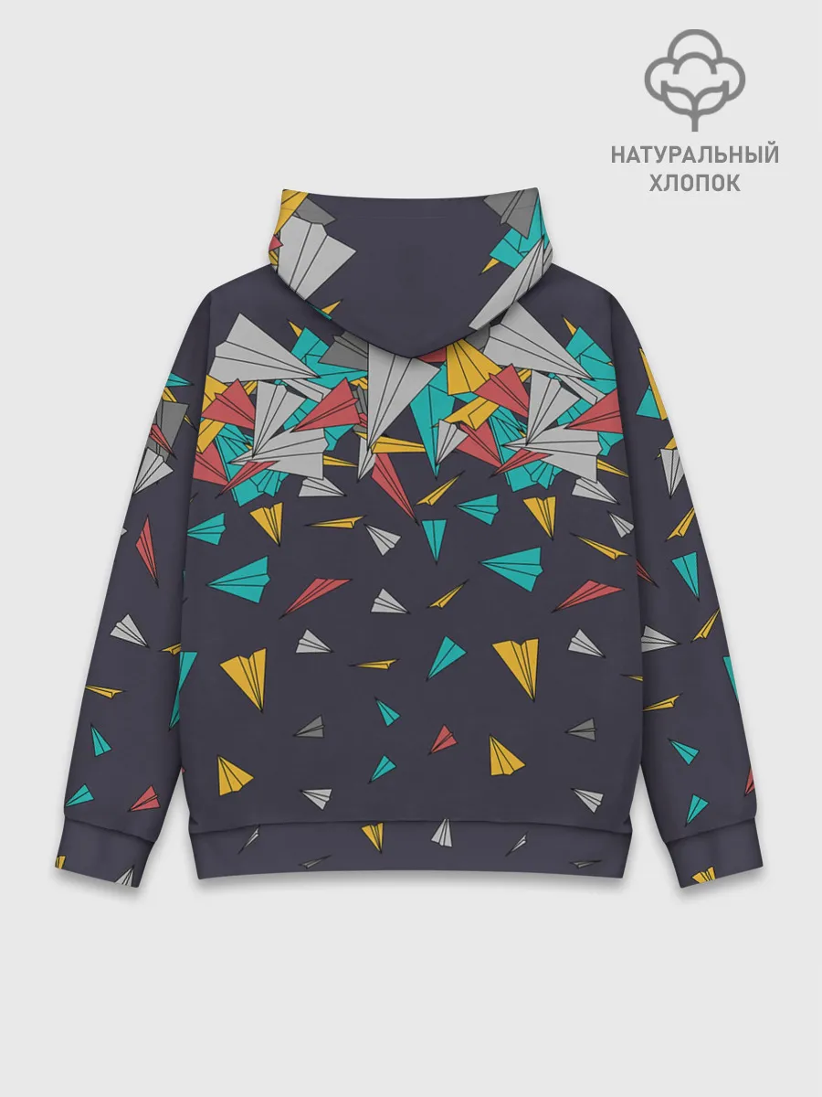 Худи мужской база хлопок / Самолётики