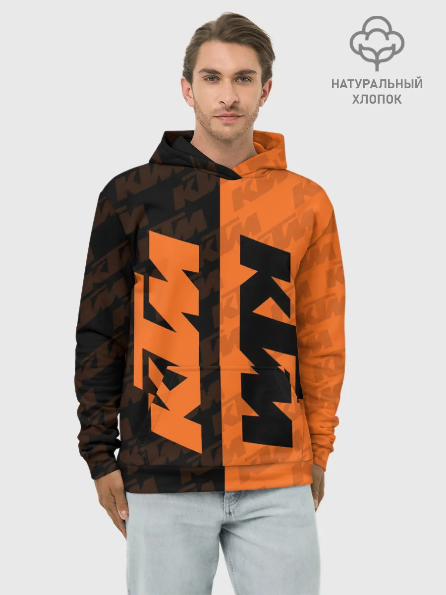 Худи мужской база хлопок / KTM | КТМ