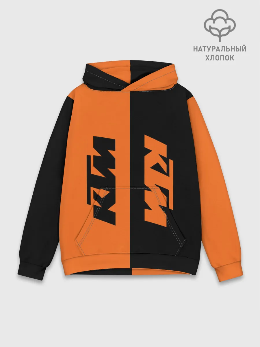 Худи мужской база хлопок / KTM | КТМ