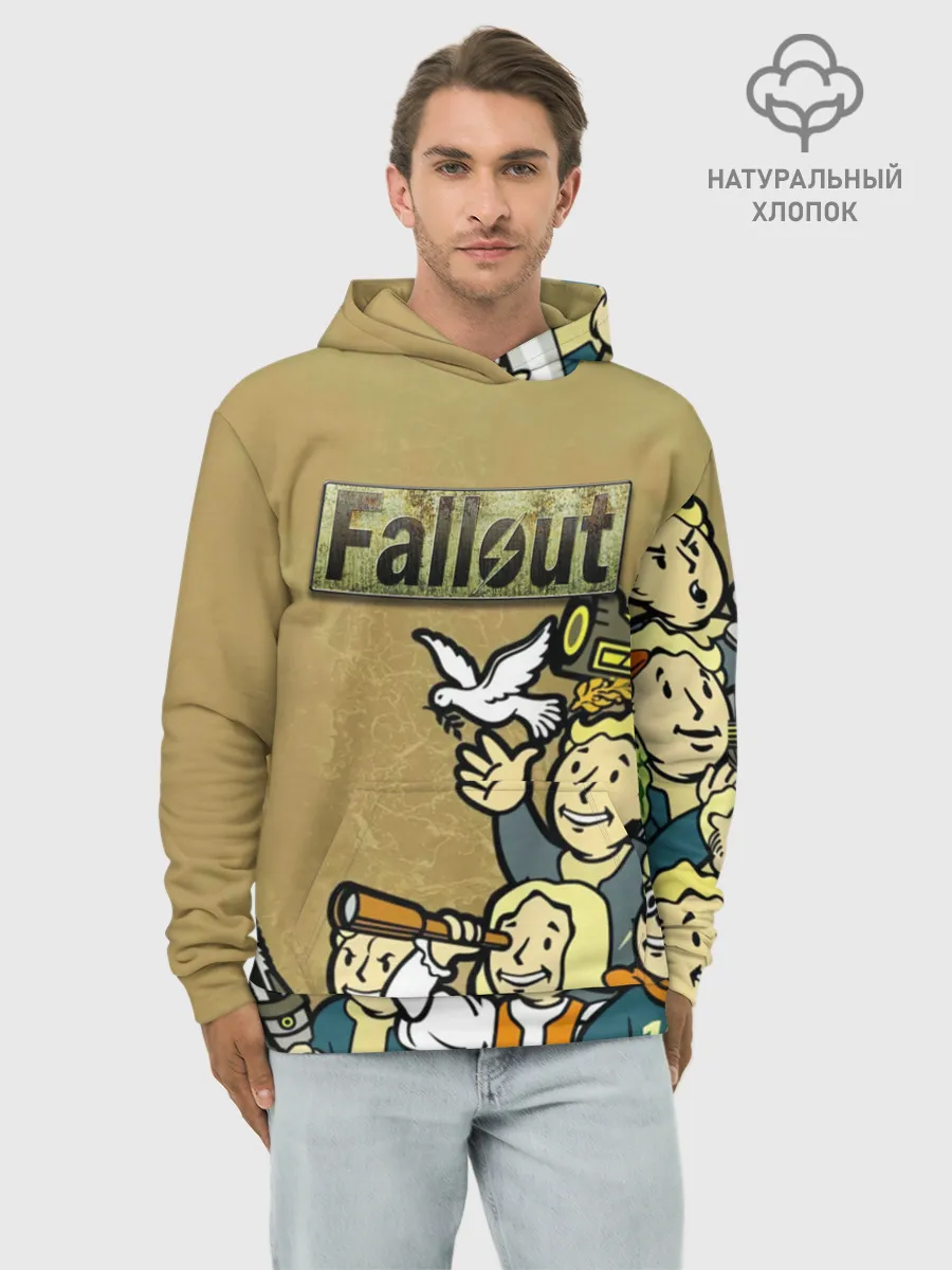 Худи мужской база хлопок / Волтбои