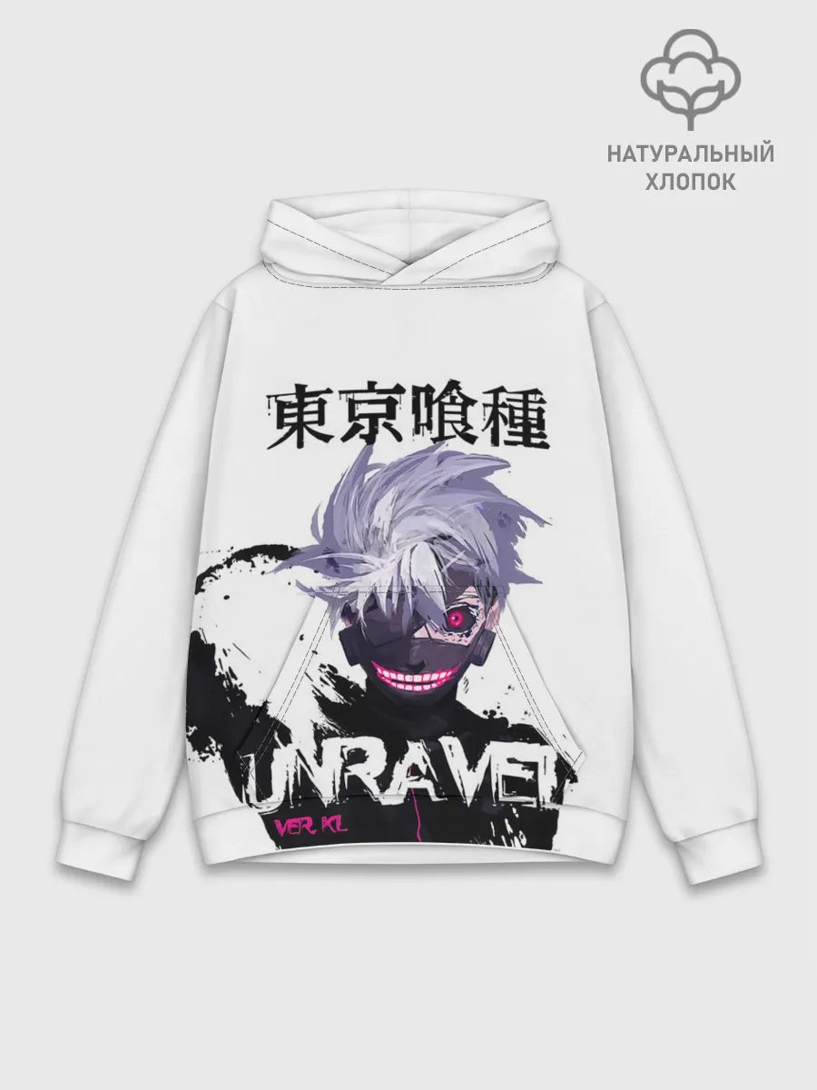 Худи мужской база хлопок / UNRAVEL VER KL Tokyo Ghoul