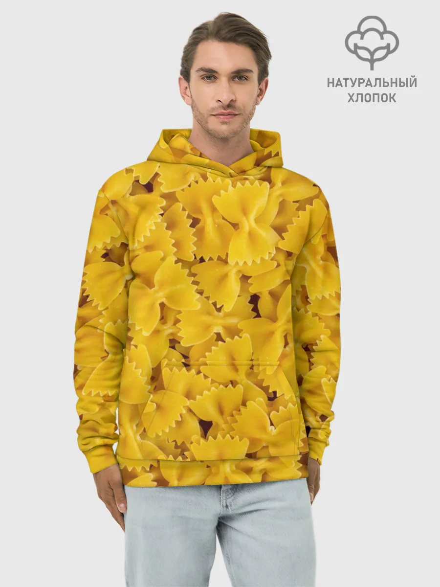 Худи мужской база хлопок / Макароны бабочки