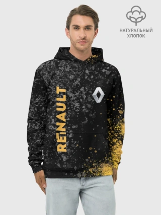 Худи мужской база хлопок / Renault | Брызги