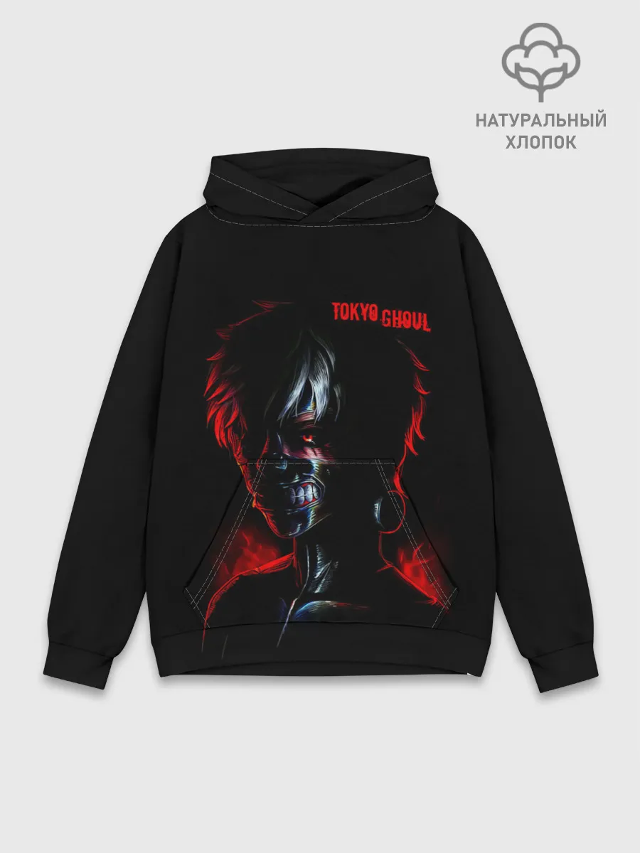 Худи мужской база хлопок / Kaneki Ken in the shadows