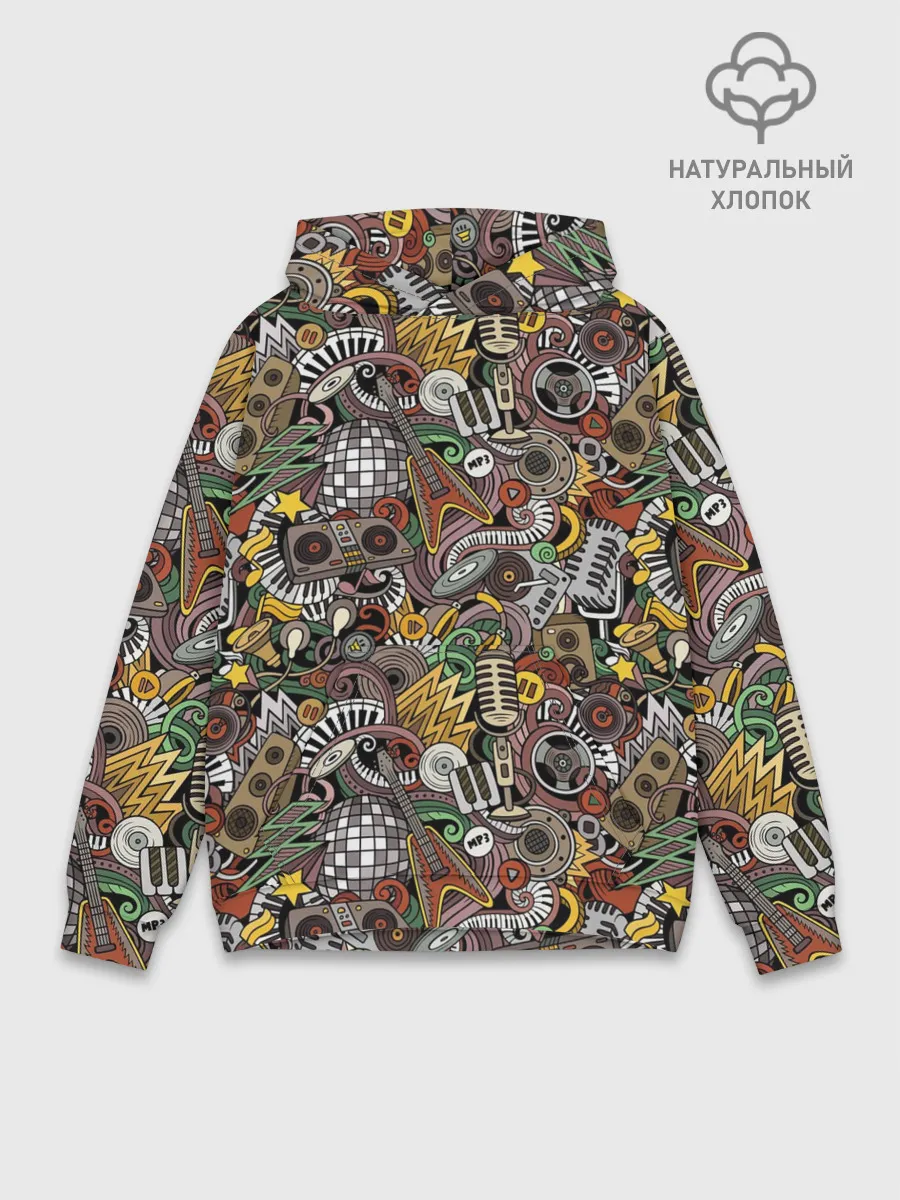 Худи мужской база хлопок / Музыка