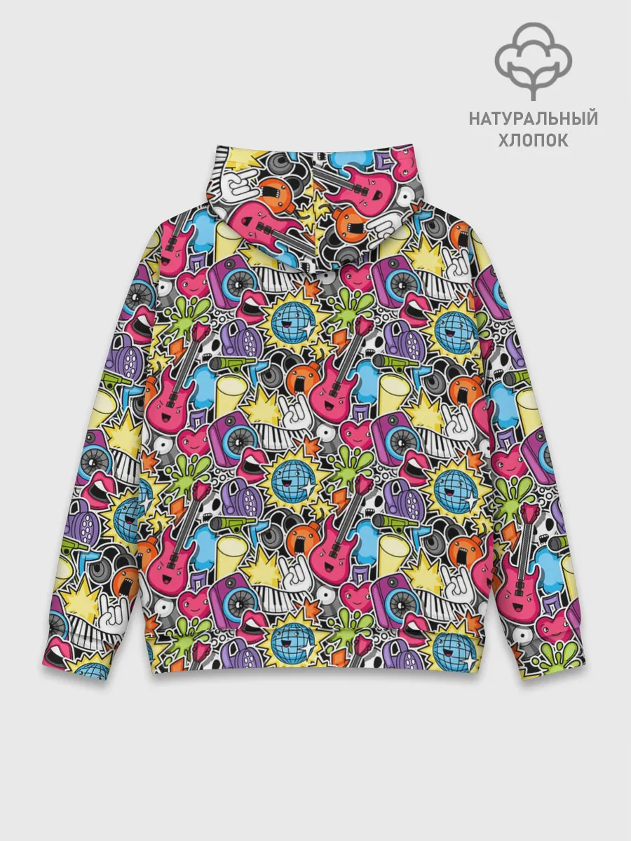 Худи мужской база хлопок / Музыкант