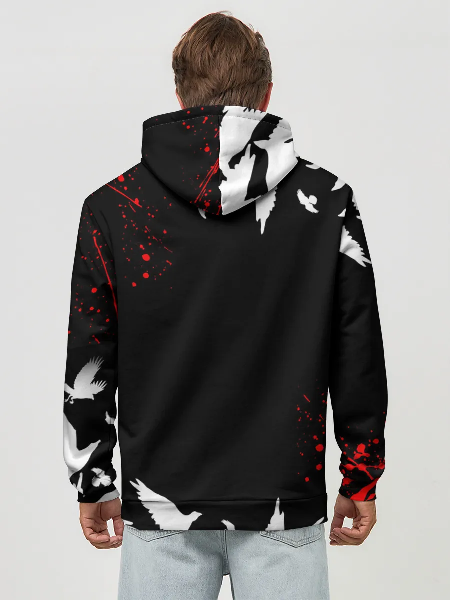 Худи мужской база хлопок / Haikyu birds