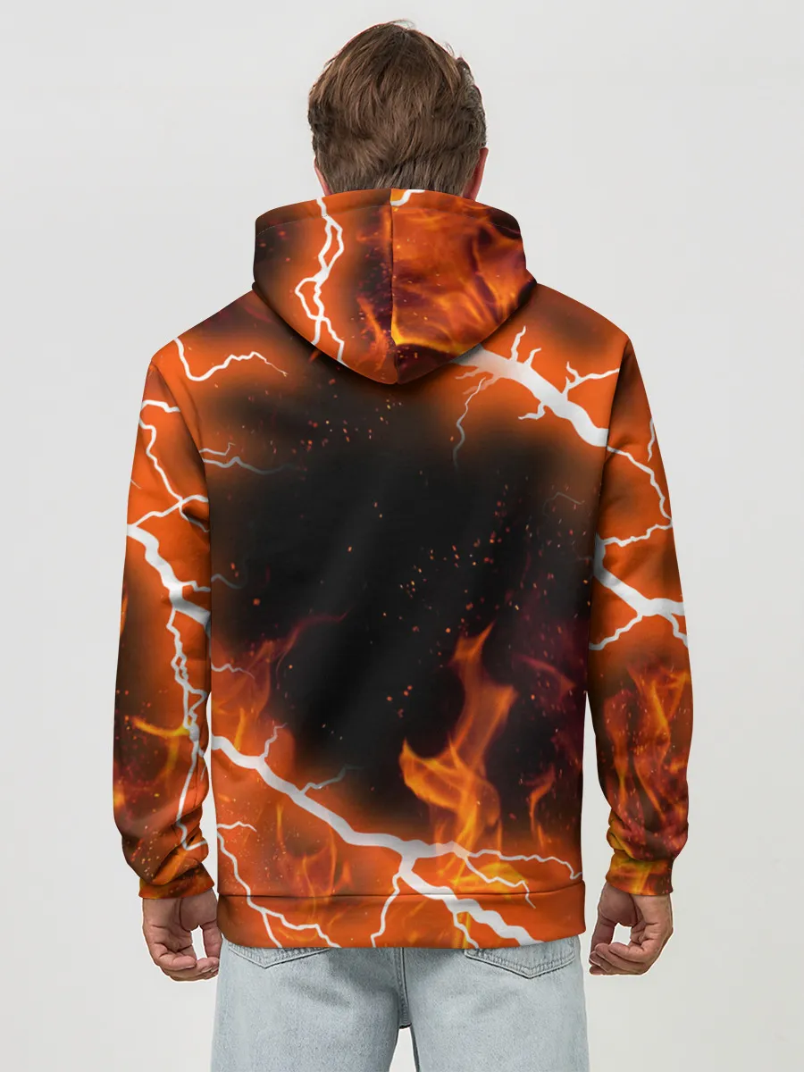 Худи мужской база хлопок / КЛИНОК РАССЕКАЮЩИЙ ДЕМОНОВ