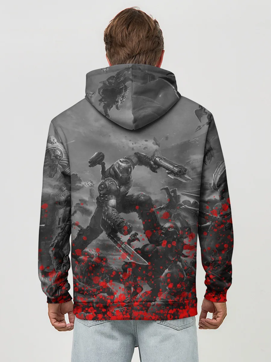 Худи мужской база хлопок / DOOM