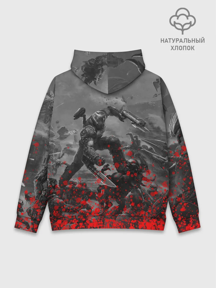 Худи мужской база хлопок / DOOM