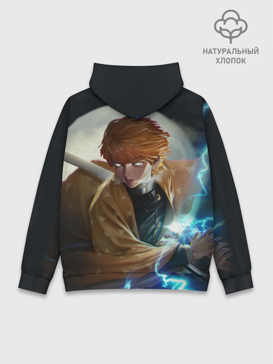 Худи мужской база хлопок / КЛИНОК РАССЕКАЮЩИЙ ДЕМОНОВ