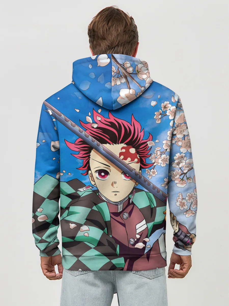 Худи мужской база хлопок / КЛИНОК РАССЕКАЮЩИЙ ДЕМОНОВ