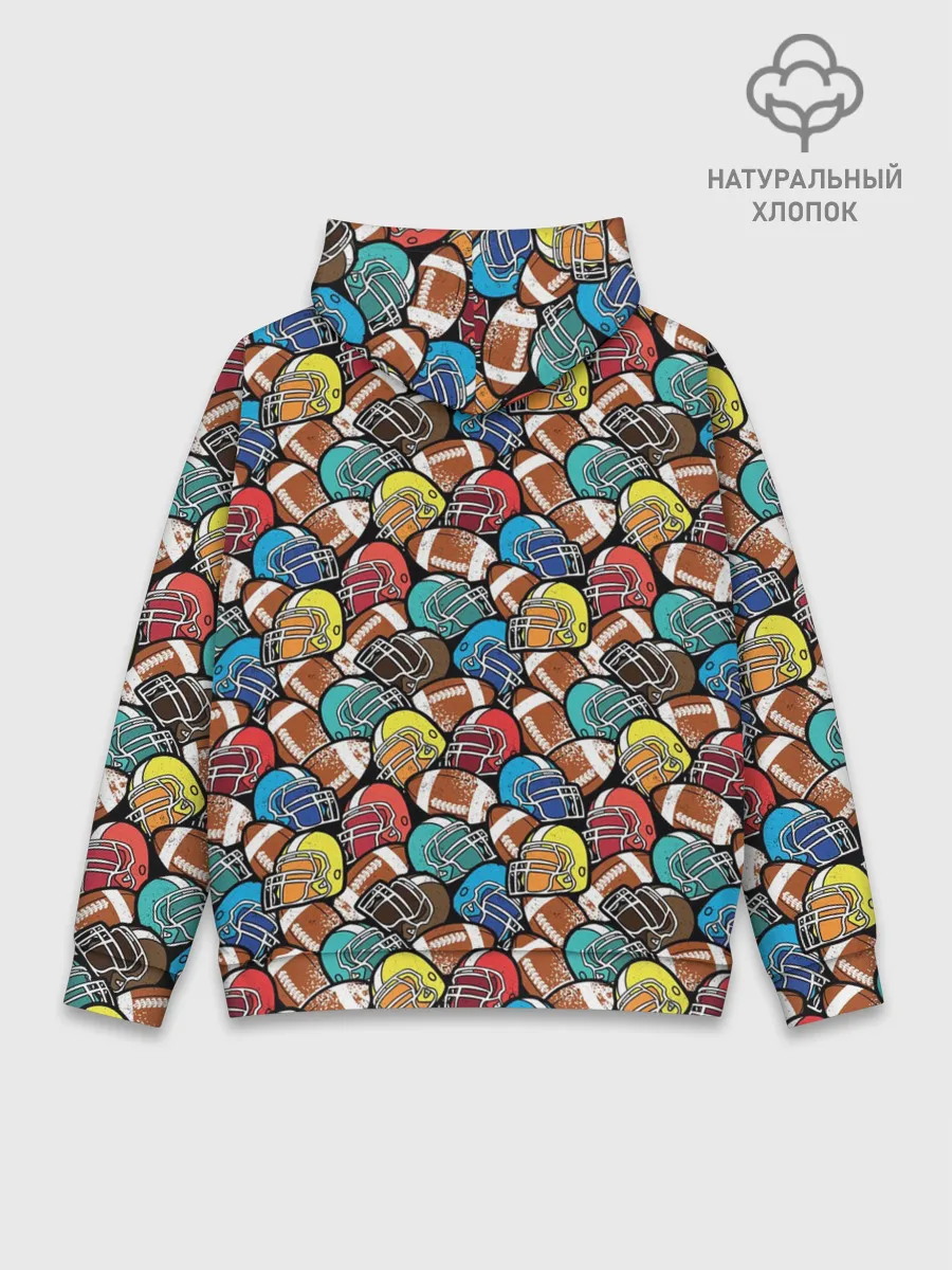 Худи мужской база хлопок / Американский Футбол