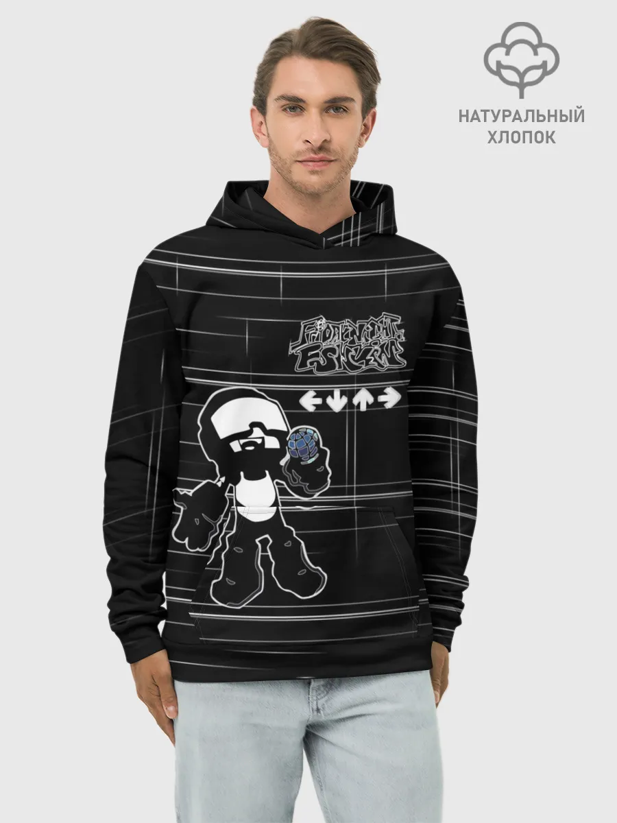 Худи мужской база хлопок / tankmen friday night funkin