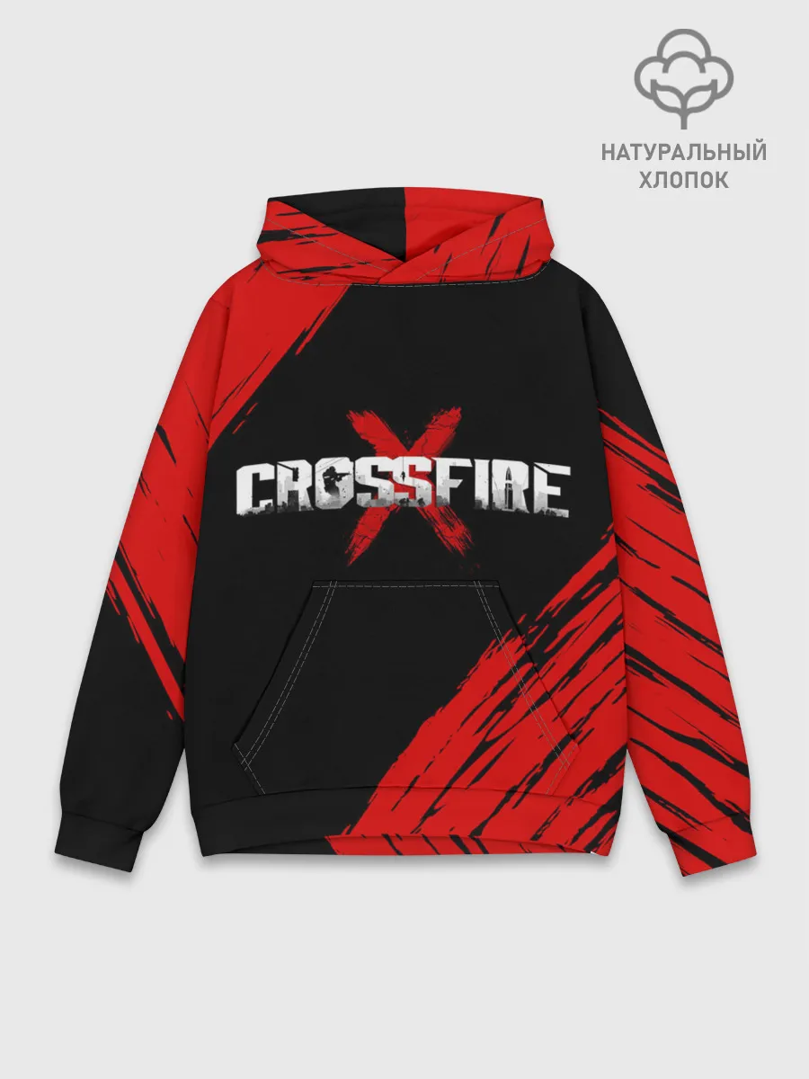 Худи мужской база хлопок / Cross fire X