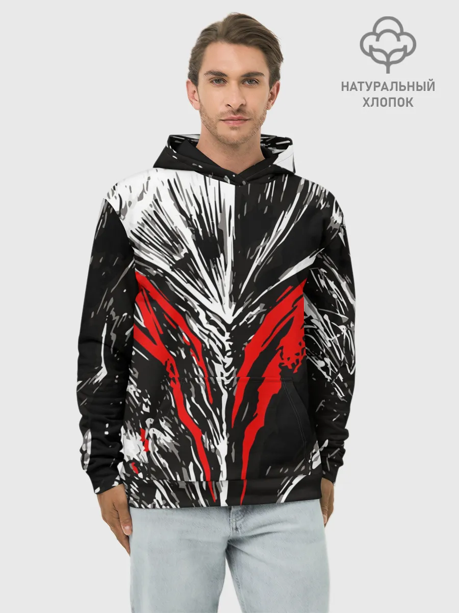 Худи мужской база хлопок / BERSERK mask
