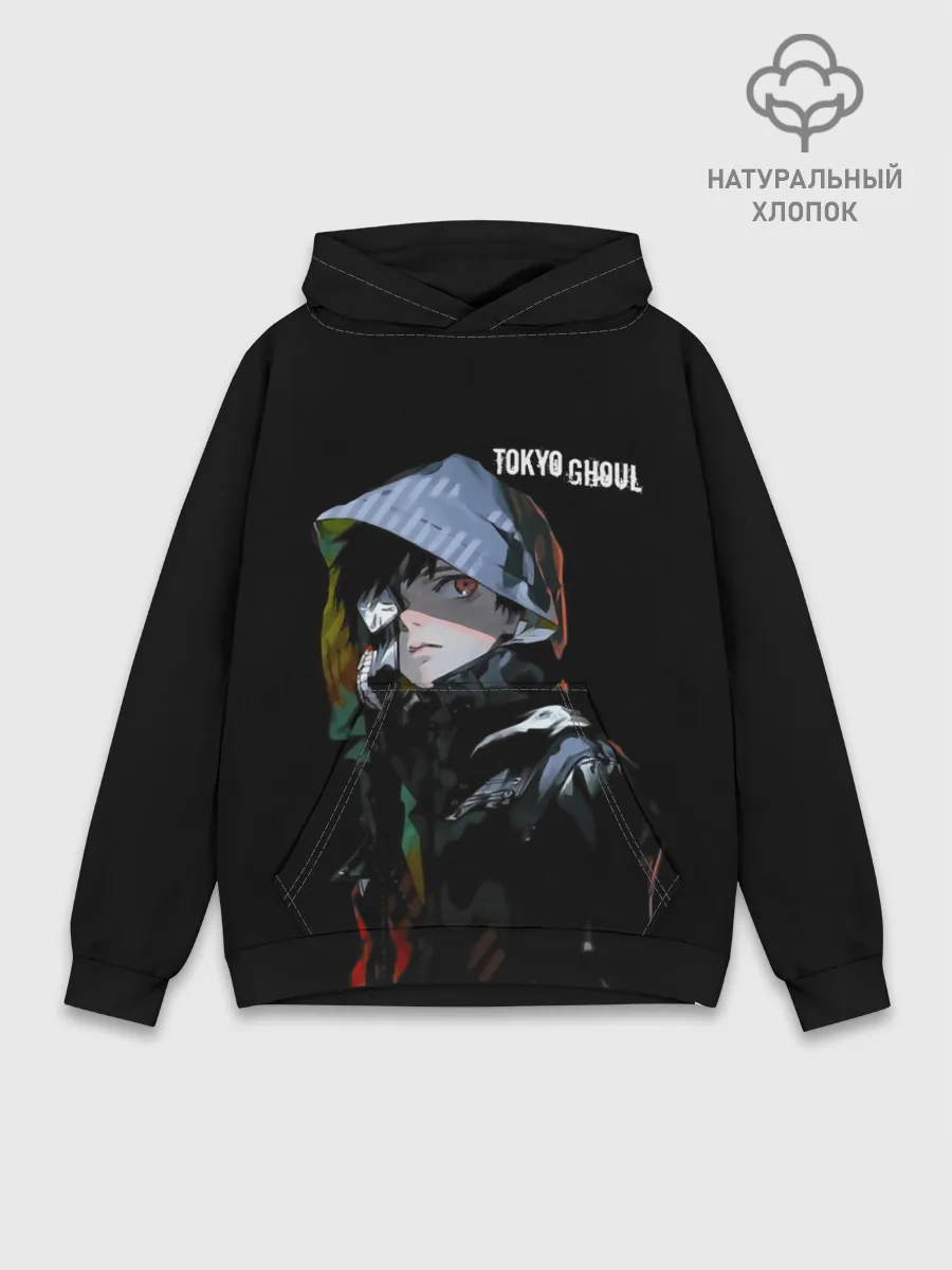 Худи мужской база хлопок / Канеки Кен с капюшоном