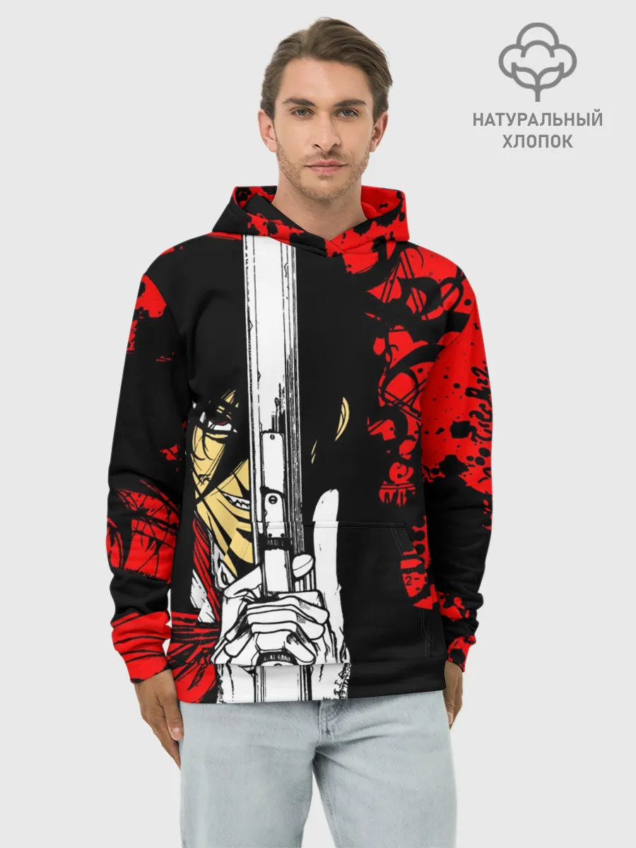 Худи мужской база хлопок / Алукард - Хеллсинг