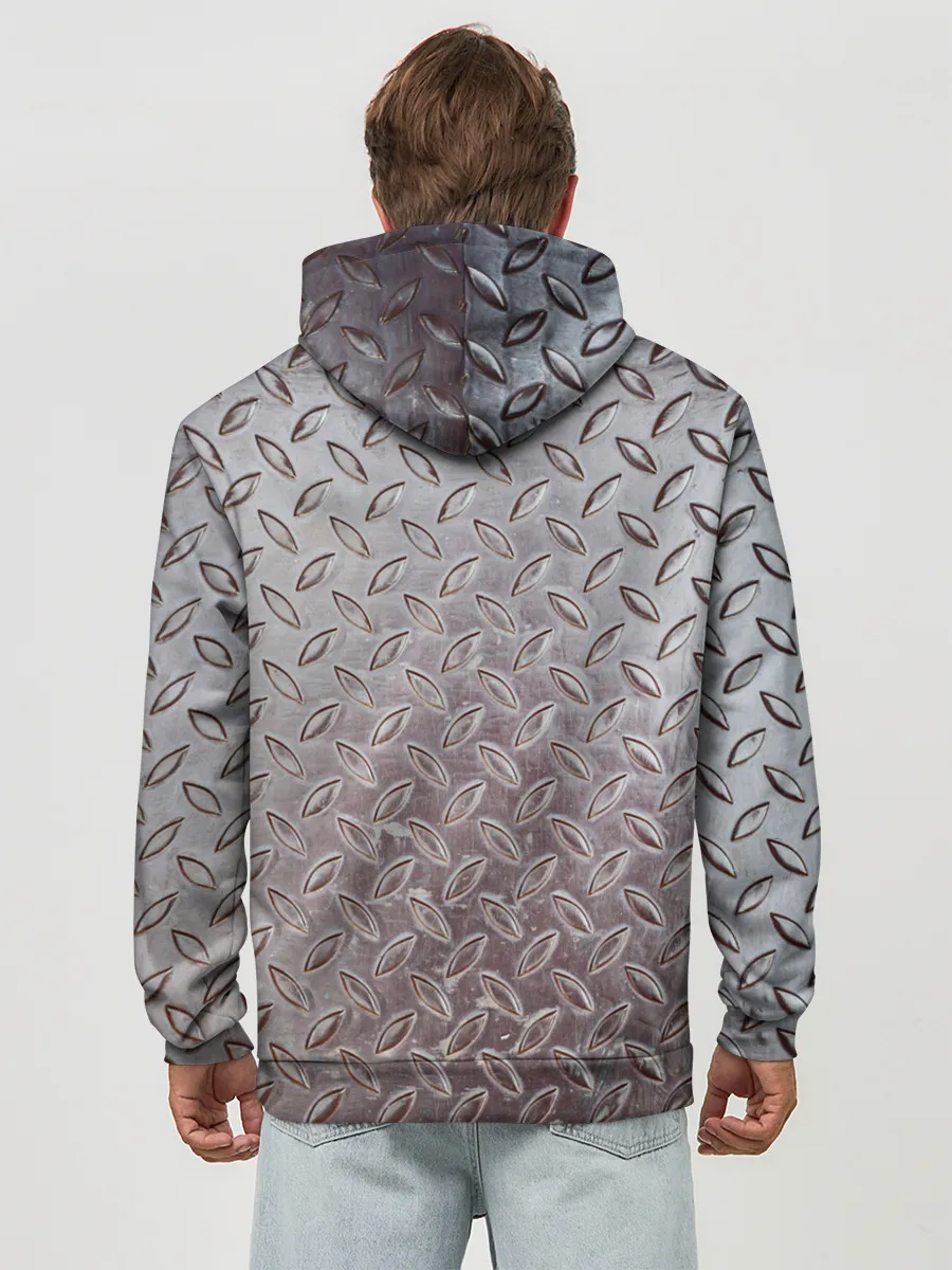 Худи мужской база хлопок / Стальной костюм