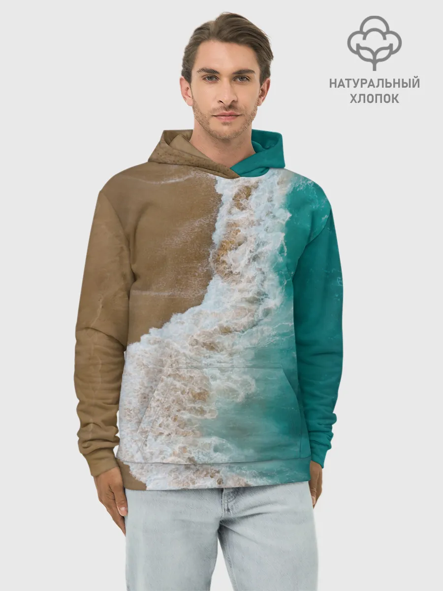 Худи мужской база хлопок / Пляж / beach