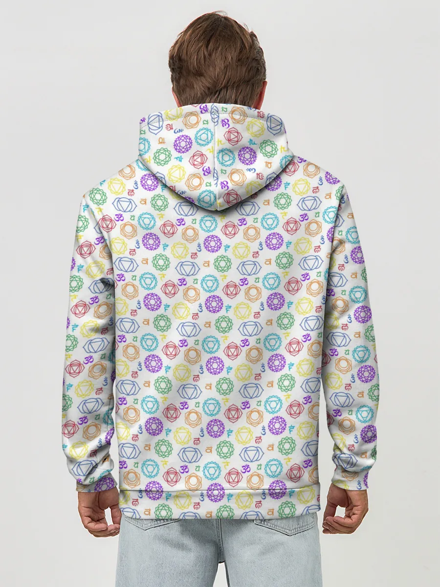 Худи мужской база хлопок / Чакры