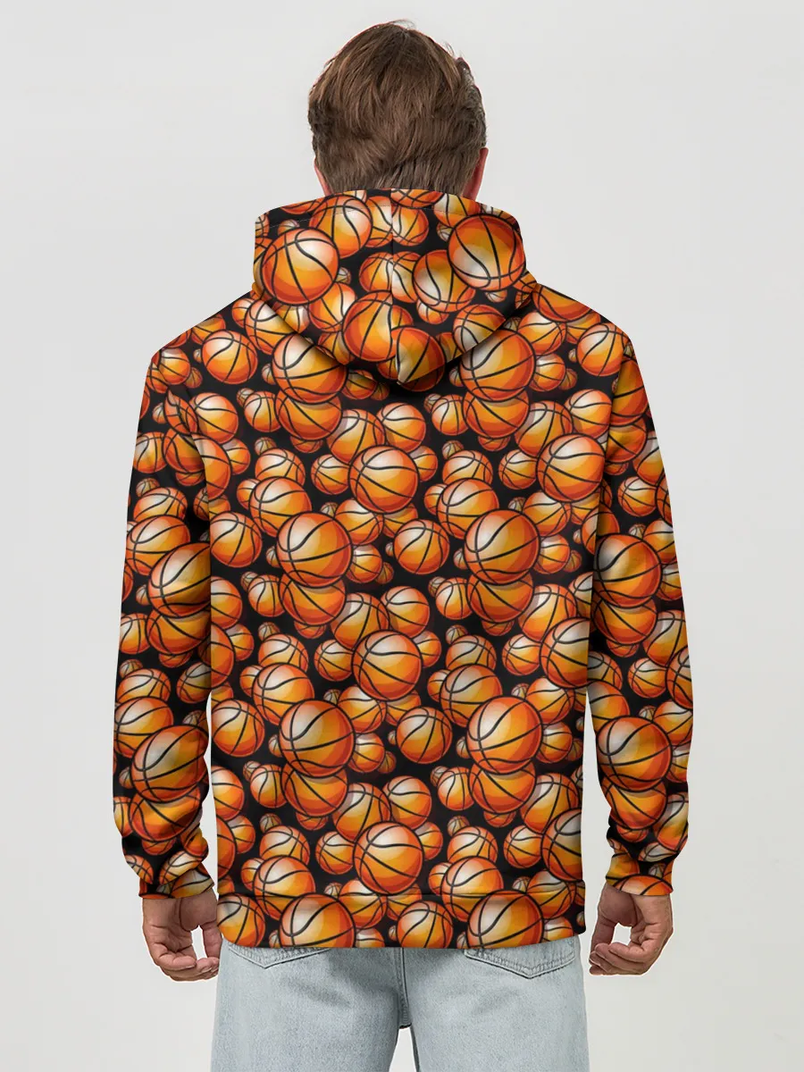 Худи мужской база хлопок / Баскетбольные Мячи