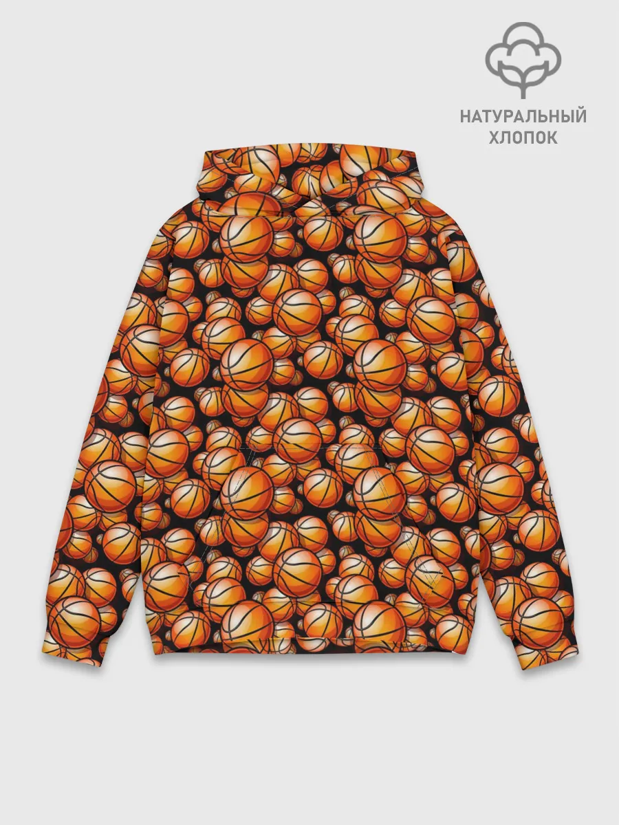 Худи мужской база хлопок / Баскетбольные Мячи