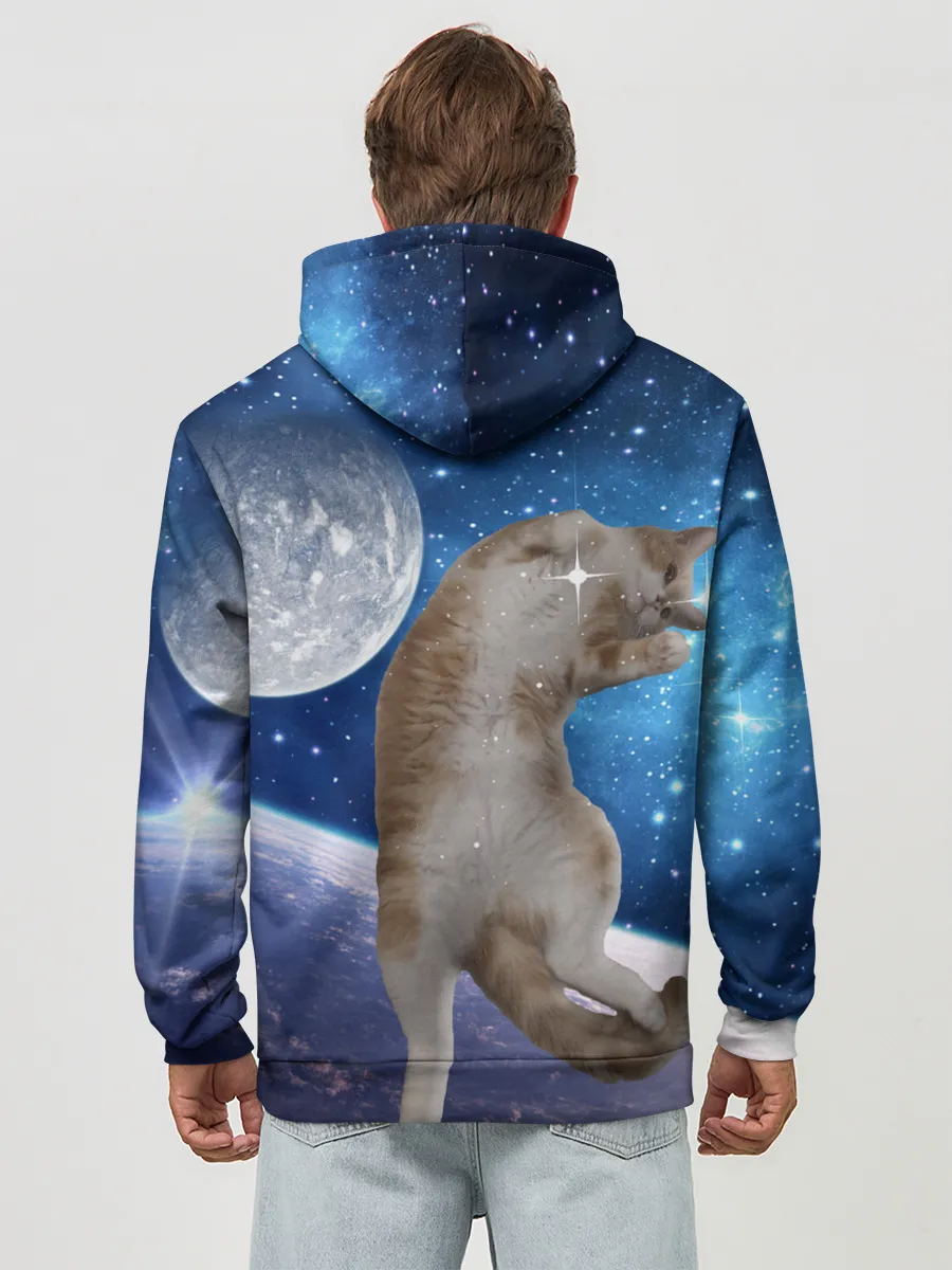 Худи мужской база хлопок / Кисулькин в космосе