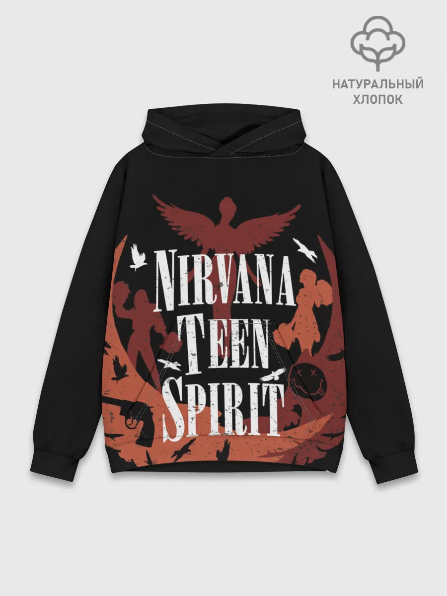 Худи мужской база хлопок / NIRVANA TEEN SPIRIT