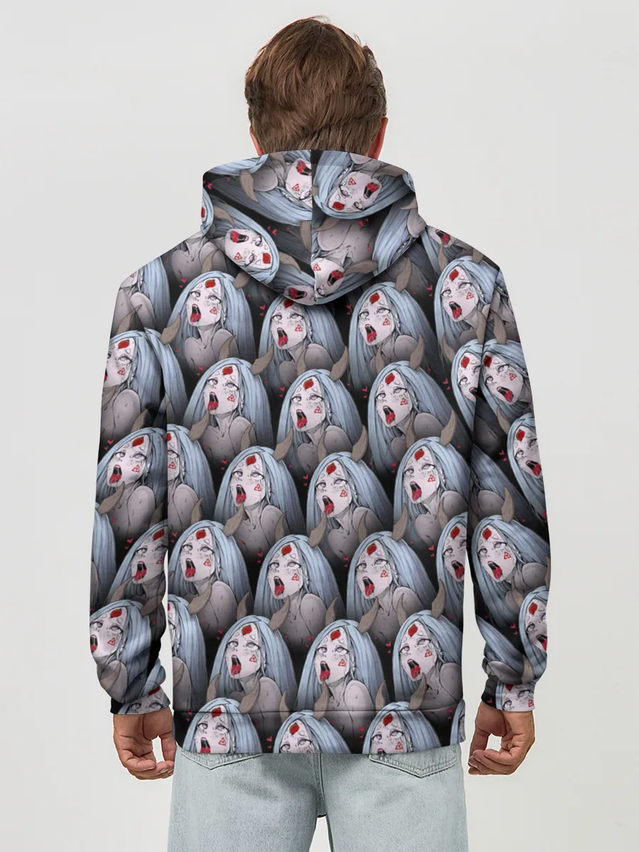 Худи мужской база хлопок / Kaguya Ahegao